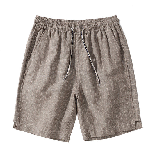 Montelezzi Striped Linen Bermuda Shorts ML015